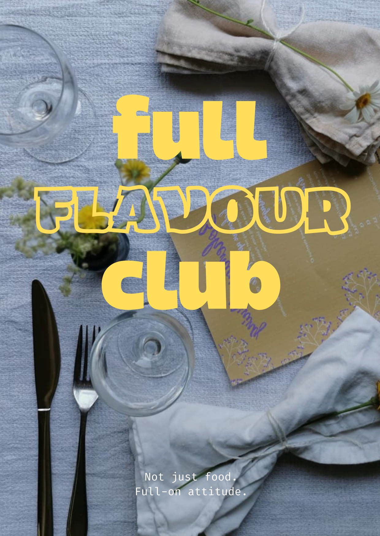Diner za 8 november Ticket – Full Flavour Club (voorschot per persoon)